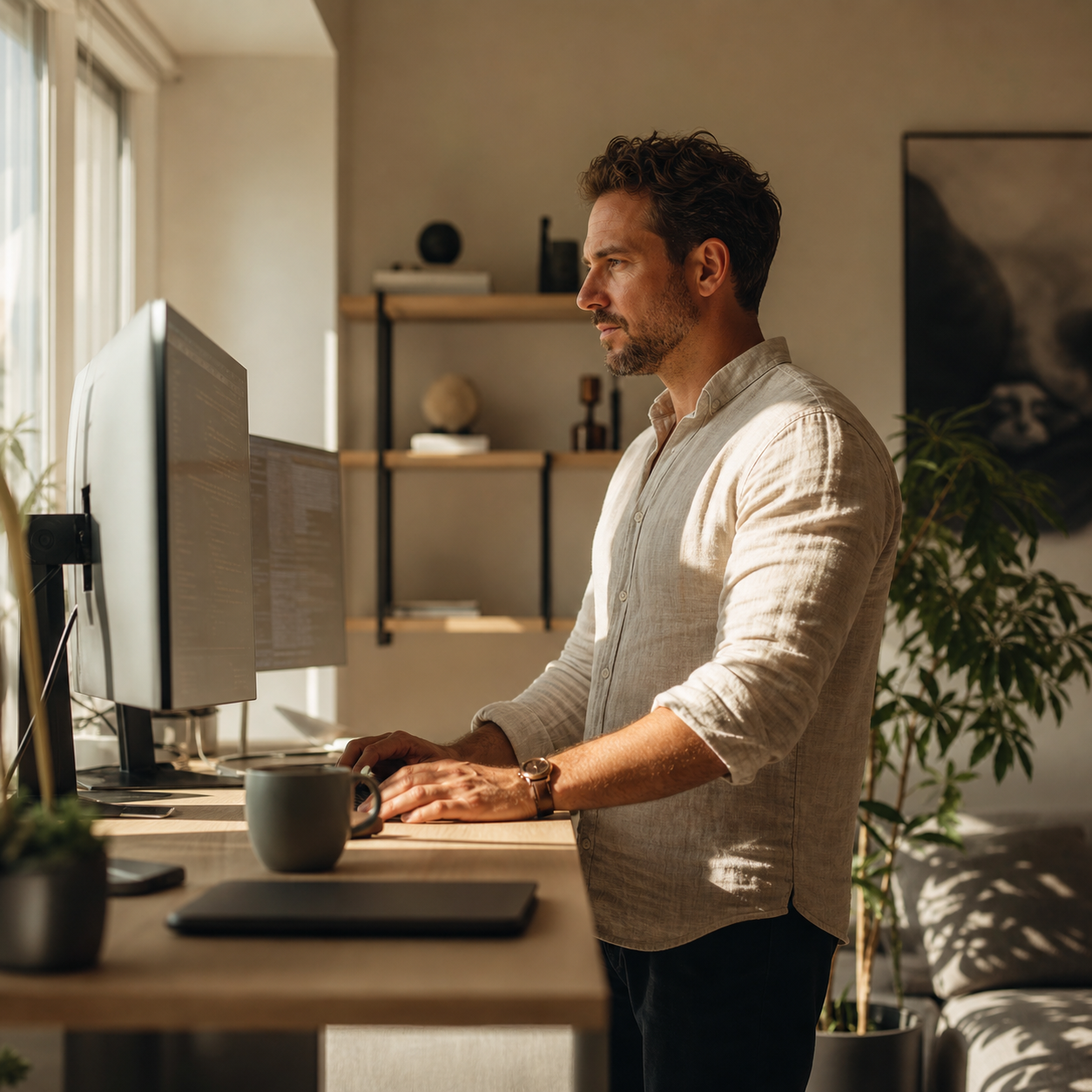 Fundador de software focado em home office