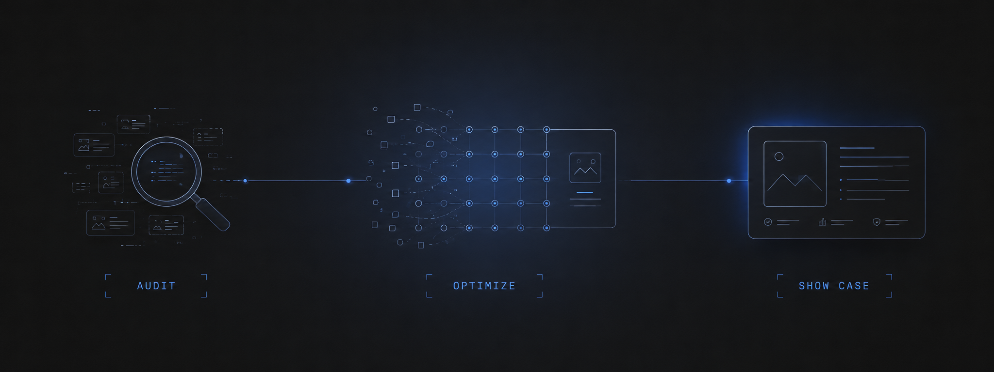 Diagrama das três fases: diagnóstico, construção e validação medida